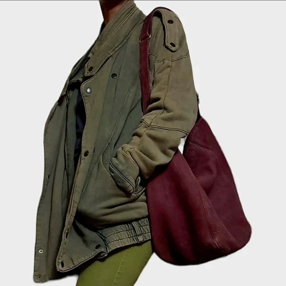 Free People Oversized Cotton Moto Jacket - Picture 4 of 4